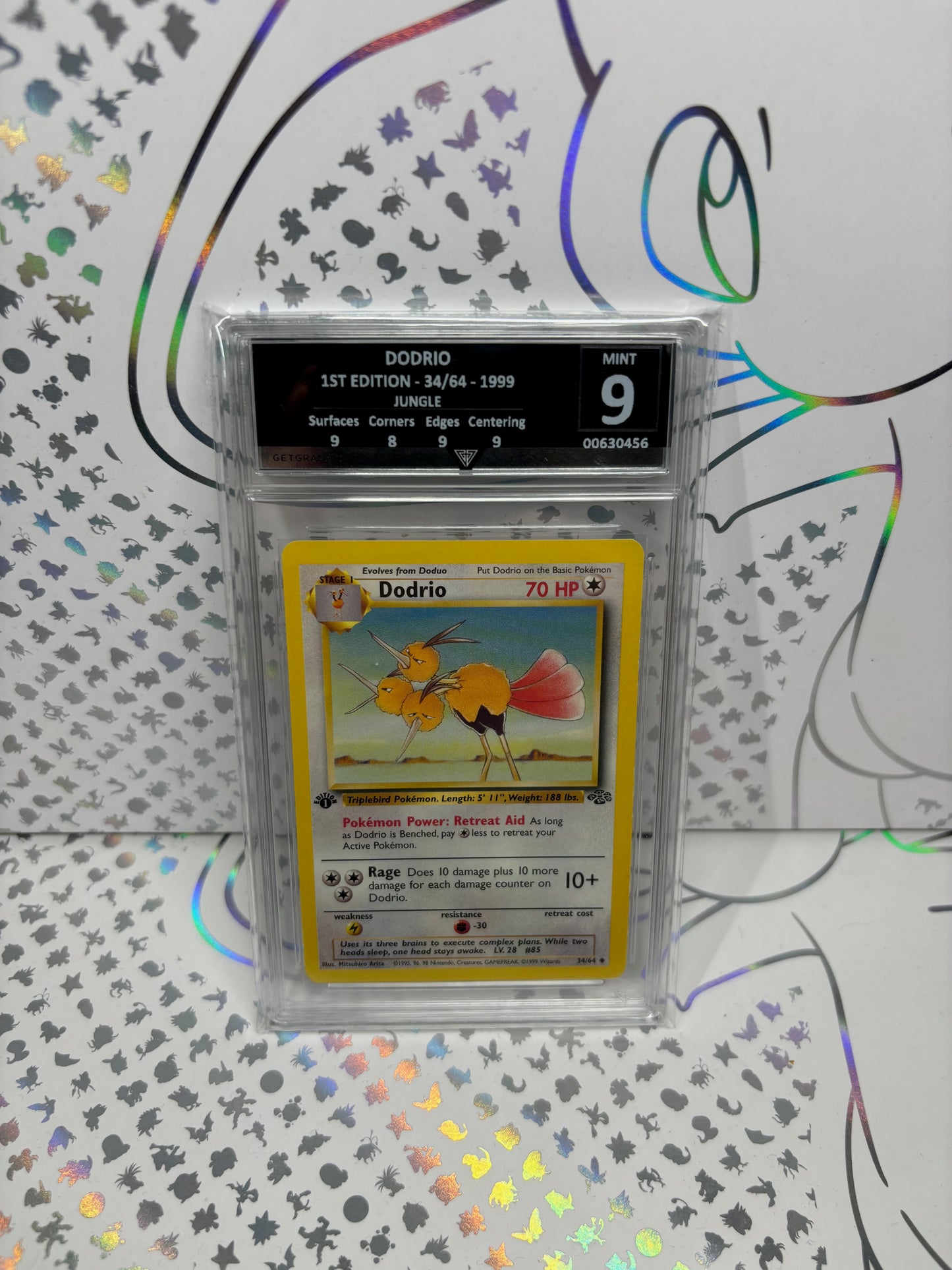 DODRIO 1ST EDITION 34/64 JUNGLE Get Graded 9 Mint