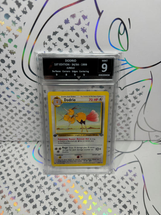 DODRIO 1ST EDITION 34/64 JUNGLE Get Graded 9 Mint