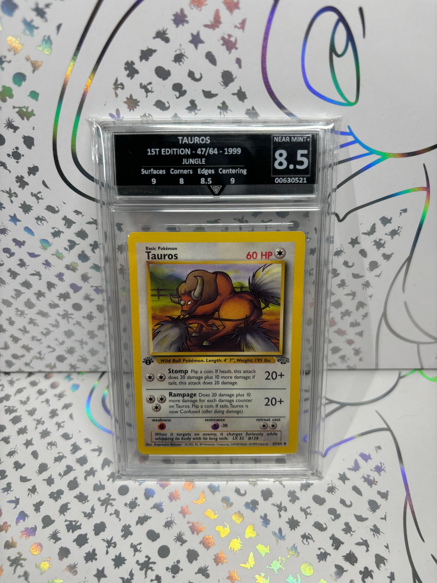 TAUROS 1ST EDITION 47/64 JUNGLE Get Graded 8.5 Near Mint +