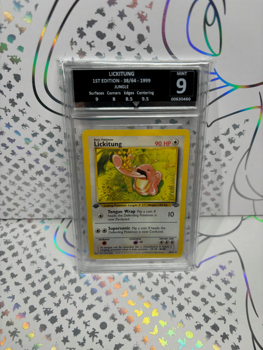 LICKITUNG 1ST EDITION 38/64 JUNGLE Get Graded 9 Mint