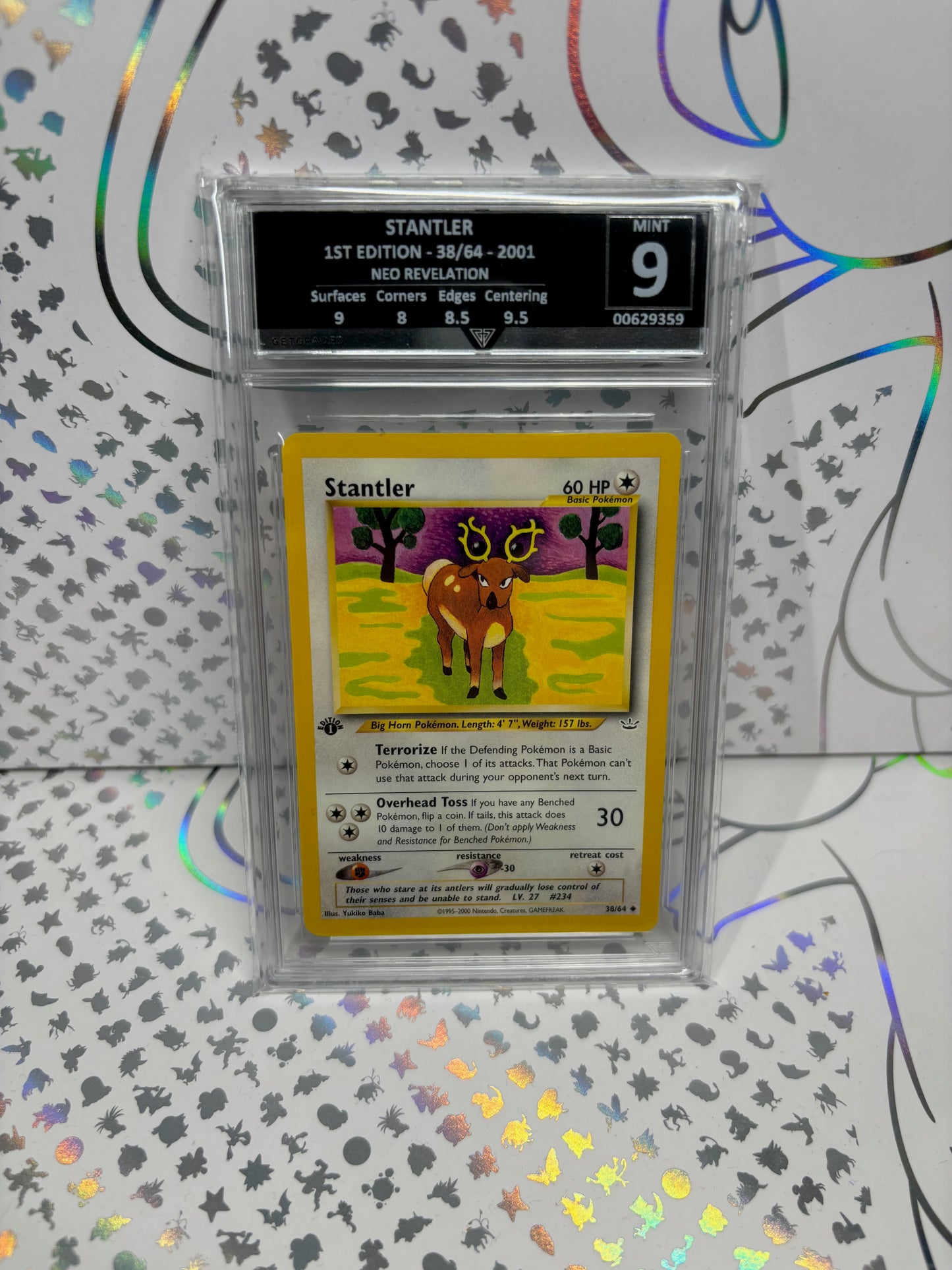 STANTLER 1ST EDITION 38/64 NEO REVELATION Get Graded 9 Mint