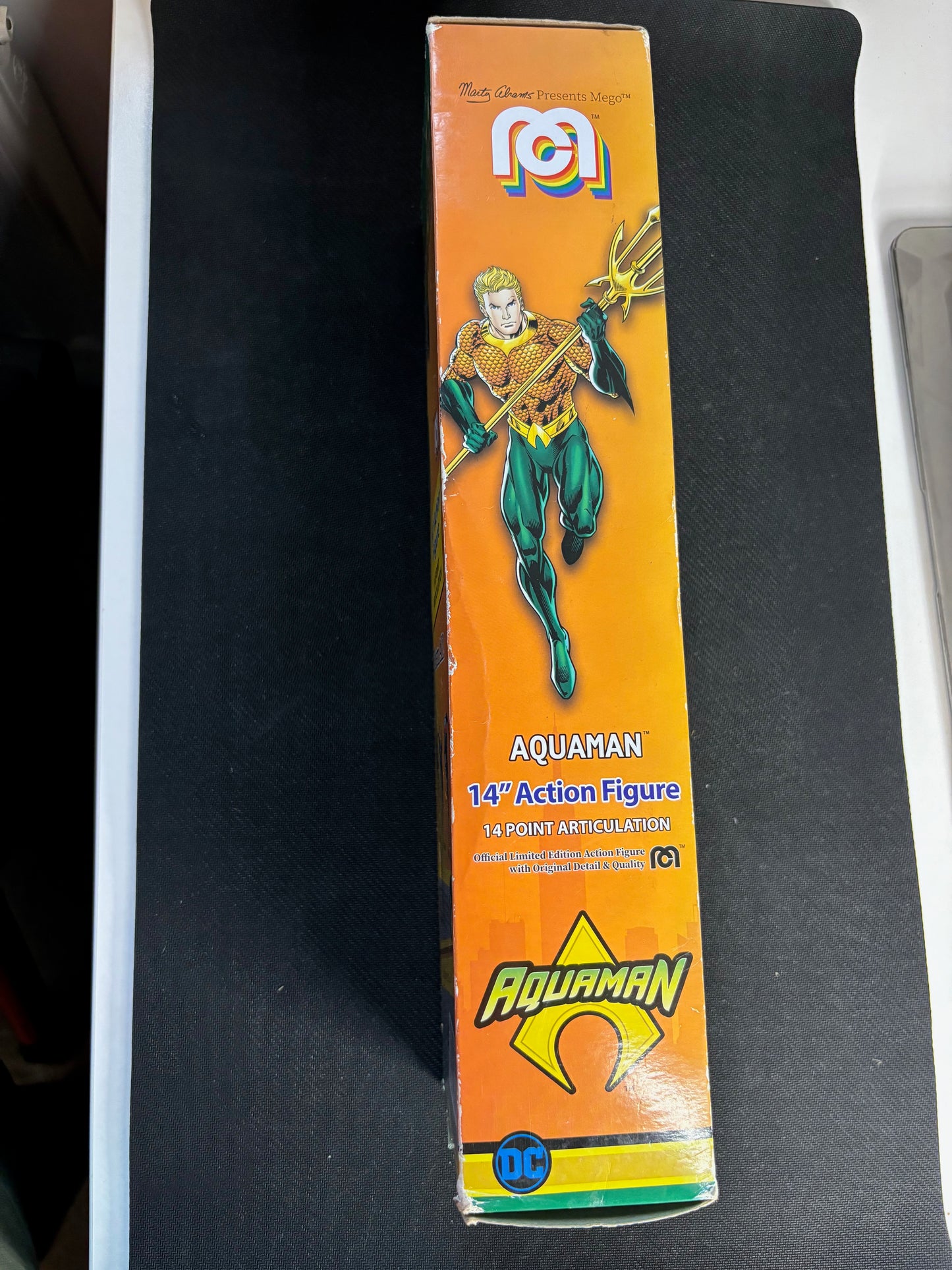 Aquaman 14 inch Action Figure Mego Collectable Action Figure In Box