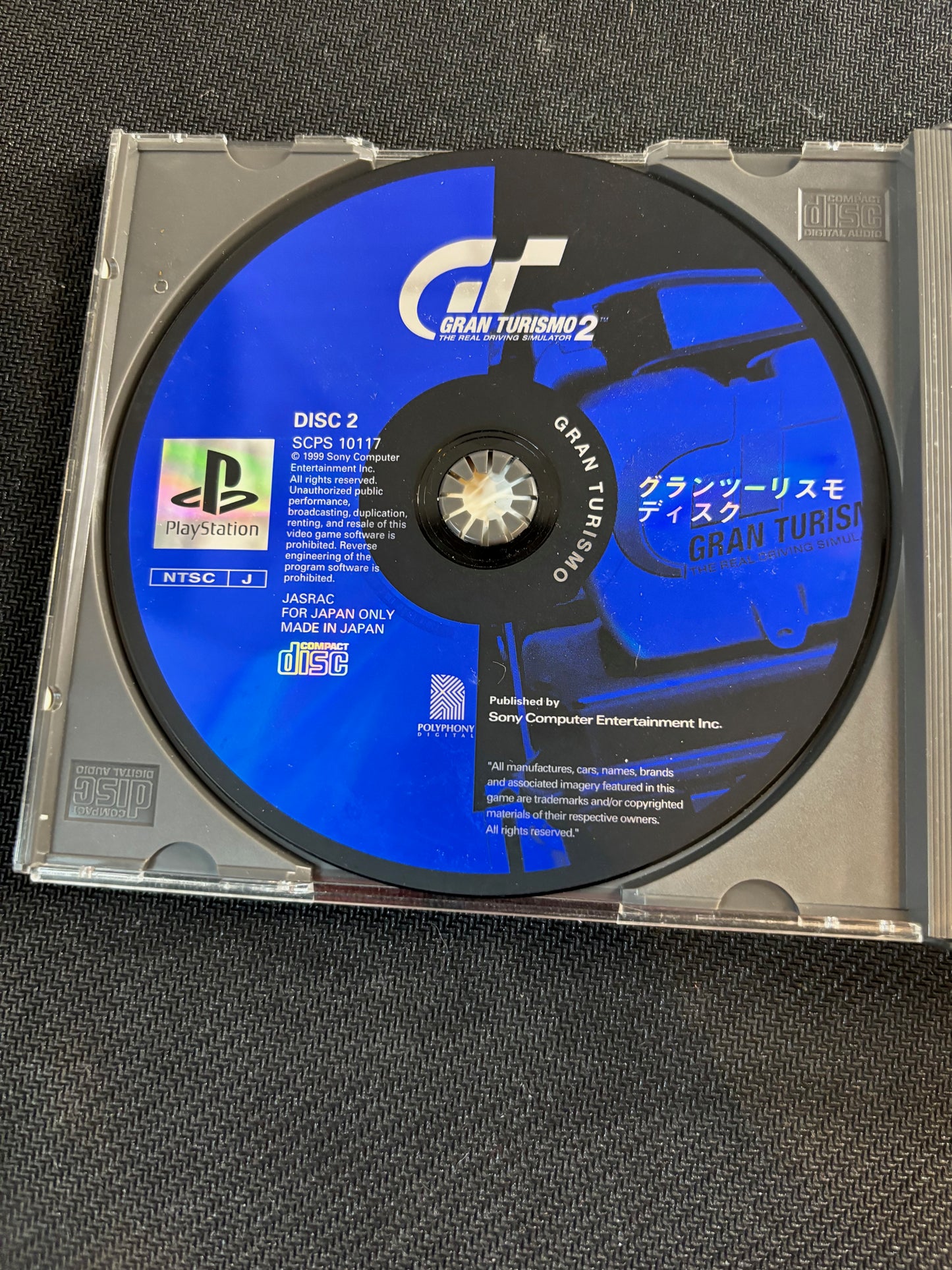 Gran Turismo 2 PS1 Japanese Version Spine and Manual Included