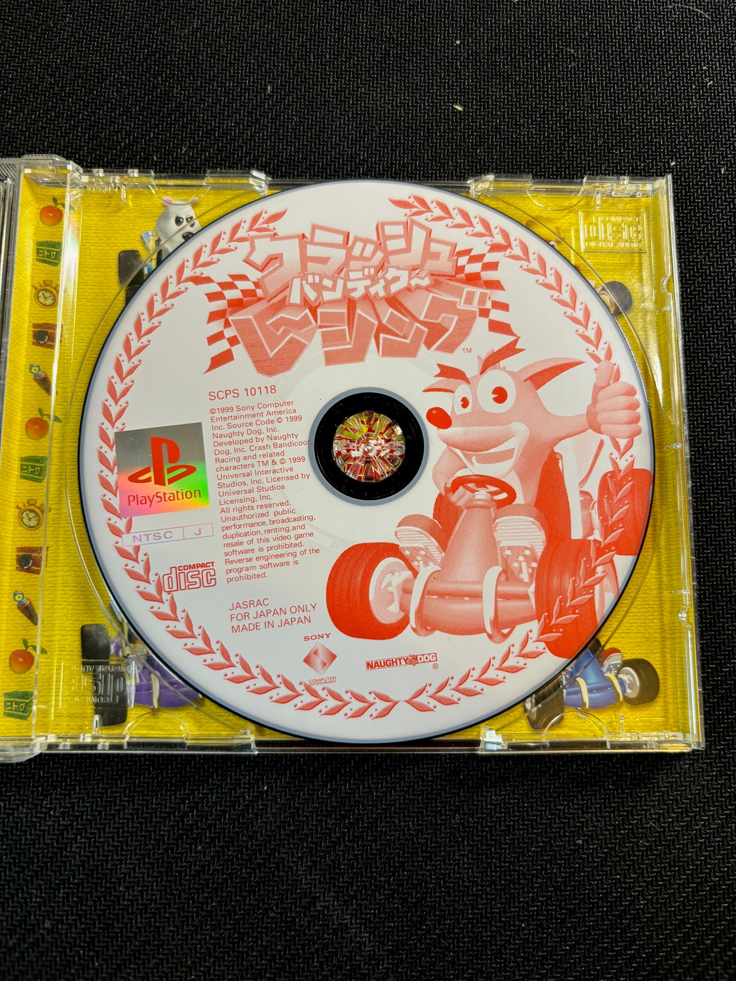 Crash Bandicoot Racing PS1 Japanese Import with Manual