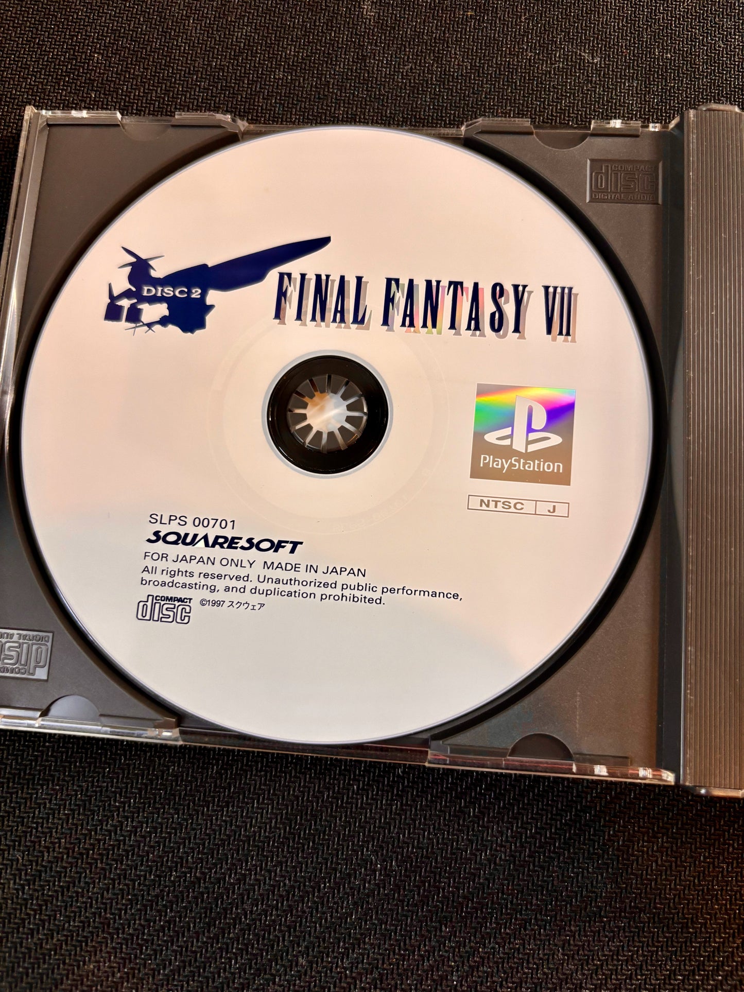 Final Fantasy VII 7 PS1 Game Japanese Import With Manual