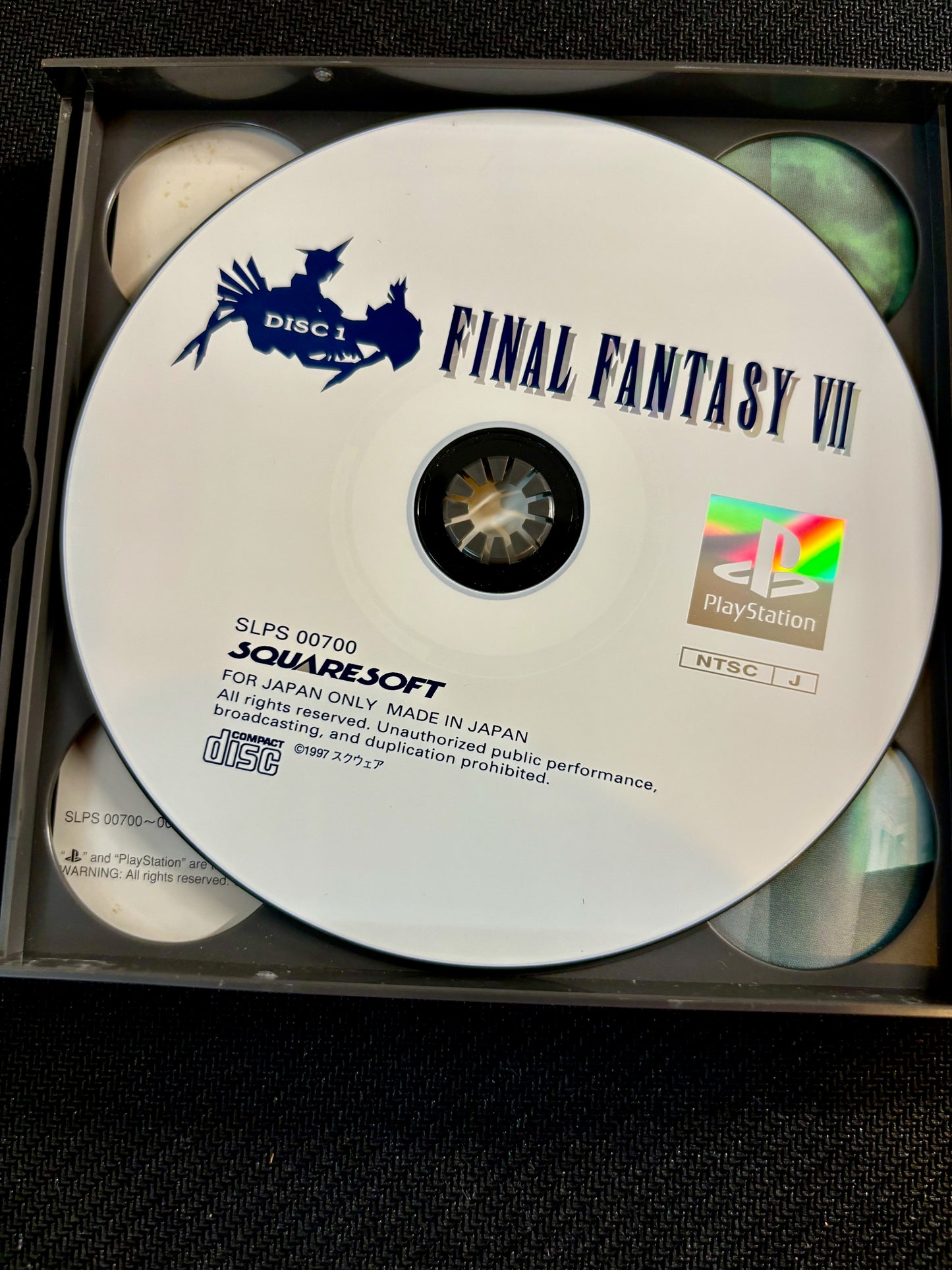 Final Fantasy VII 7 PS1 Game Japanese Import With Manual