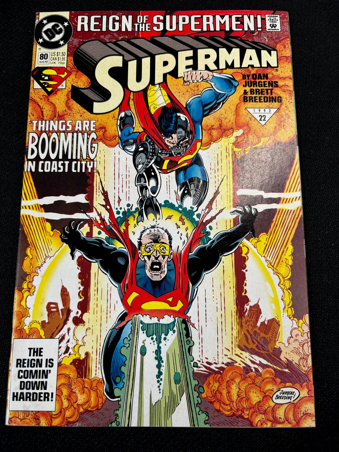 Superman #80 1993 Reign Of The Supermen