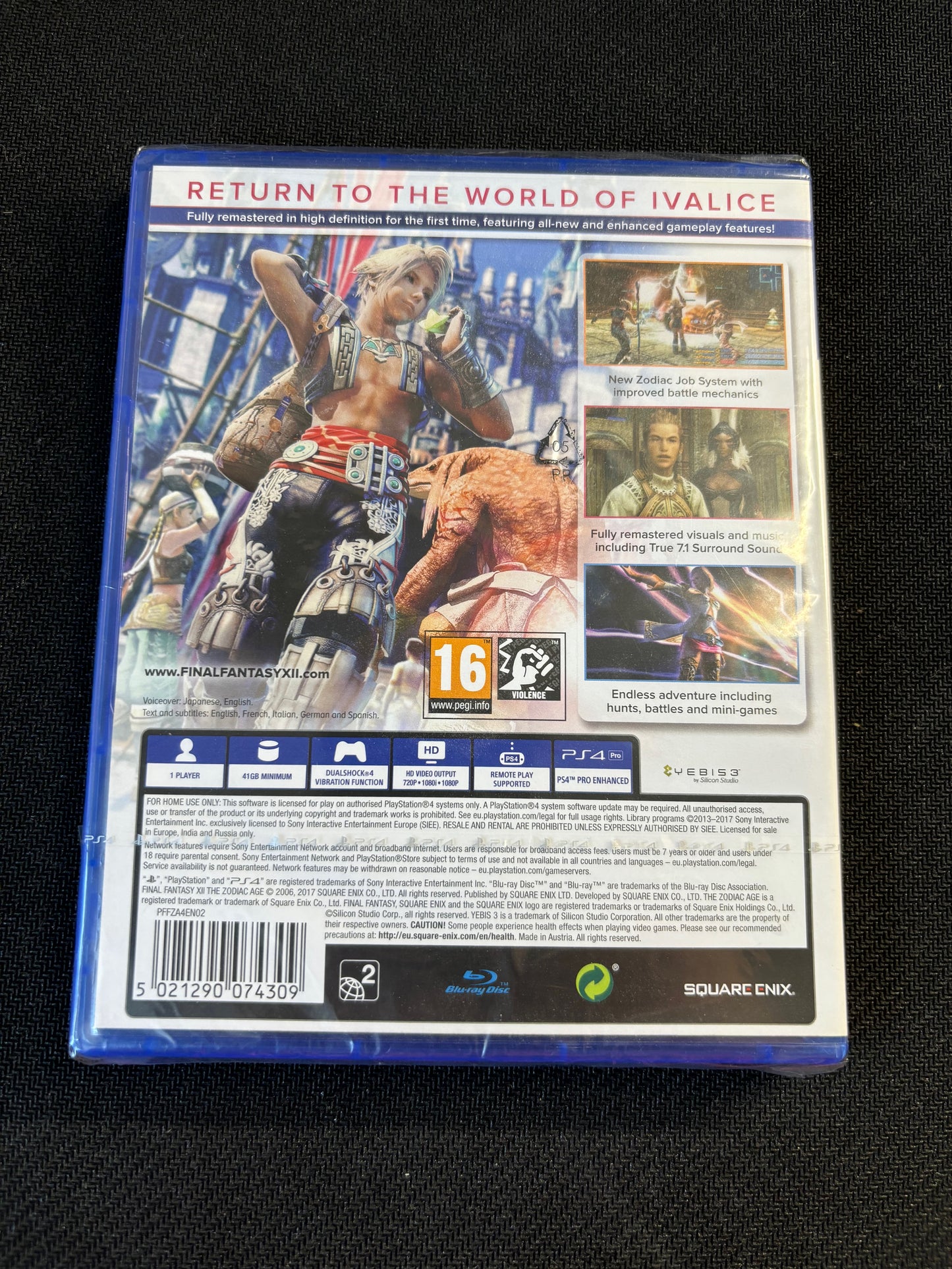 Final Fantasy XII The Zodiac Age PS4 Game Factory Sealed