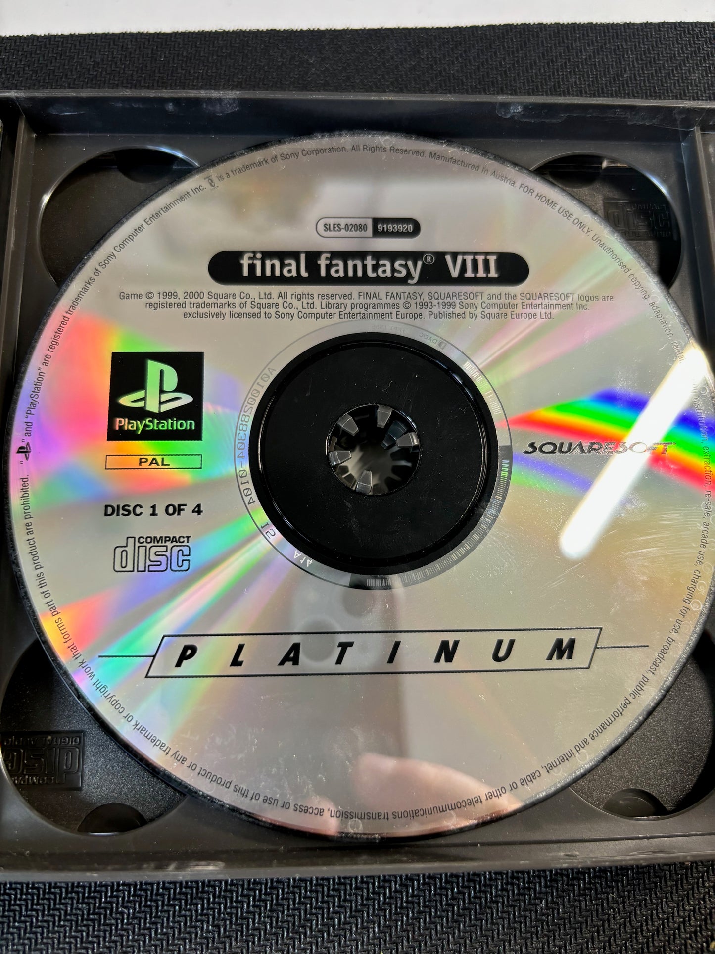 Final Fantasy VIII PS1 English With Manual