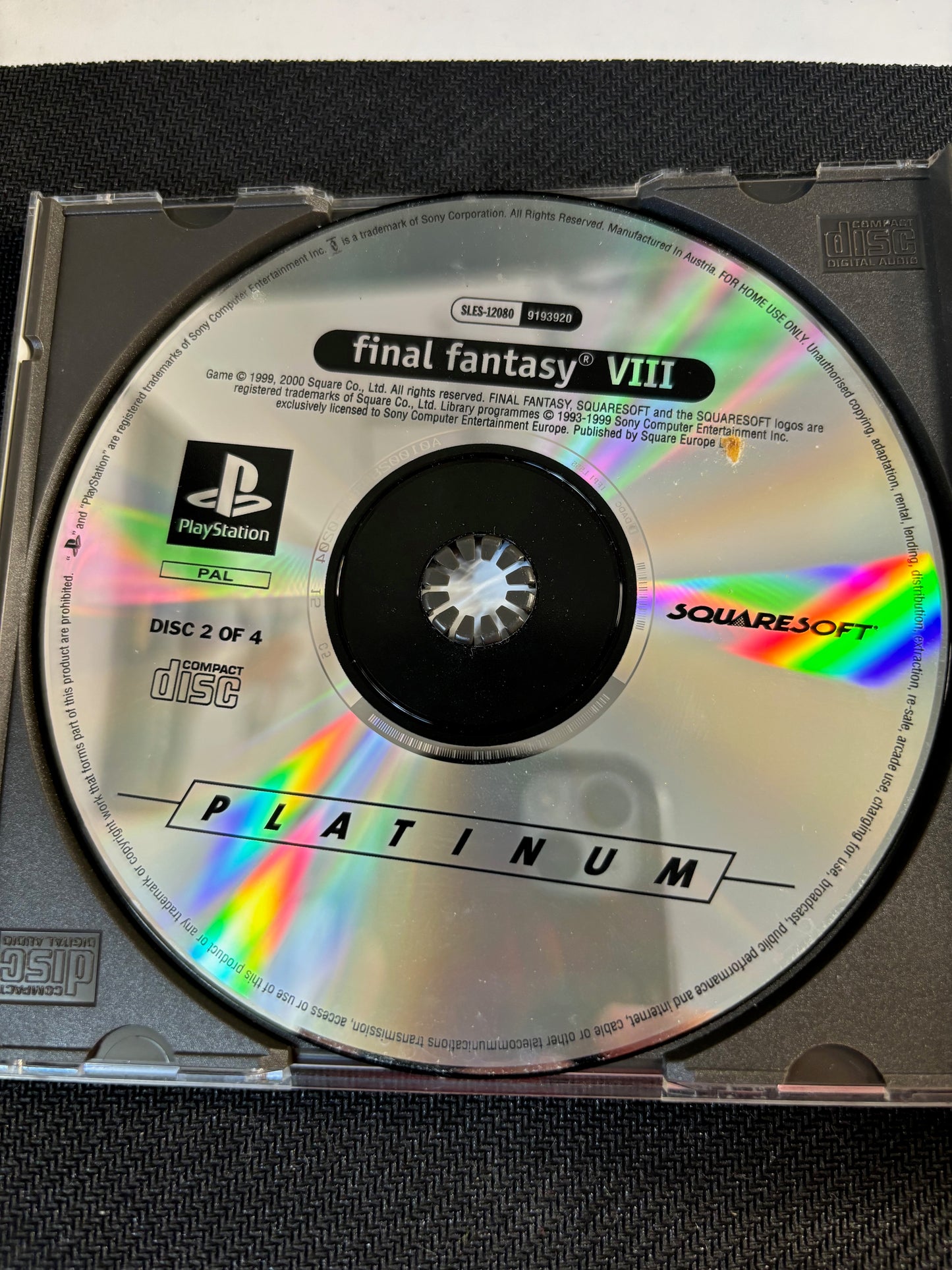 Final Fantasy VIII PS1 English With Manual