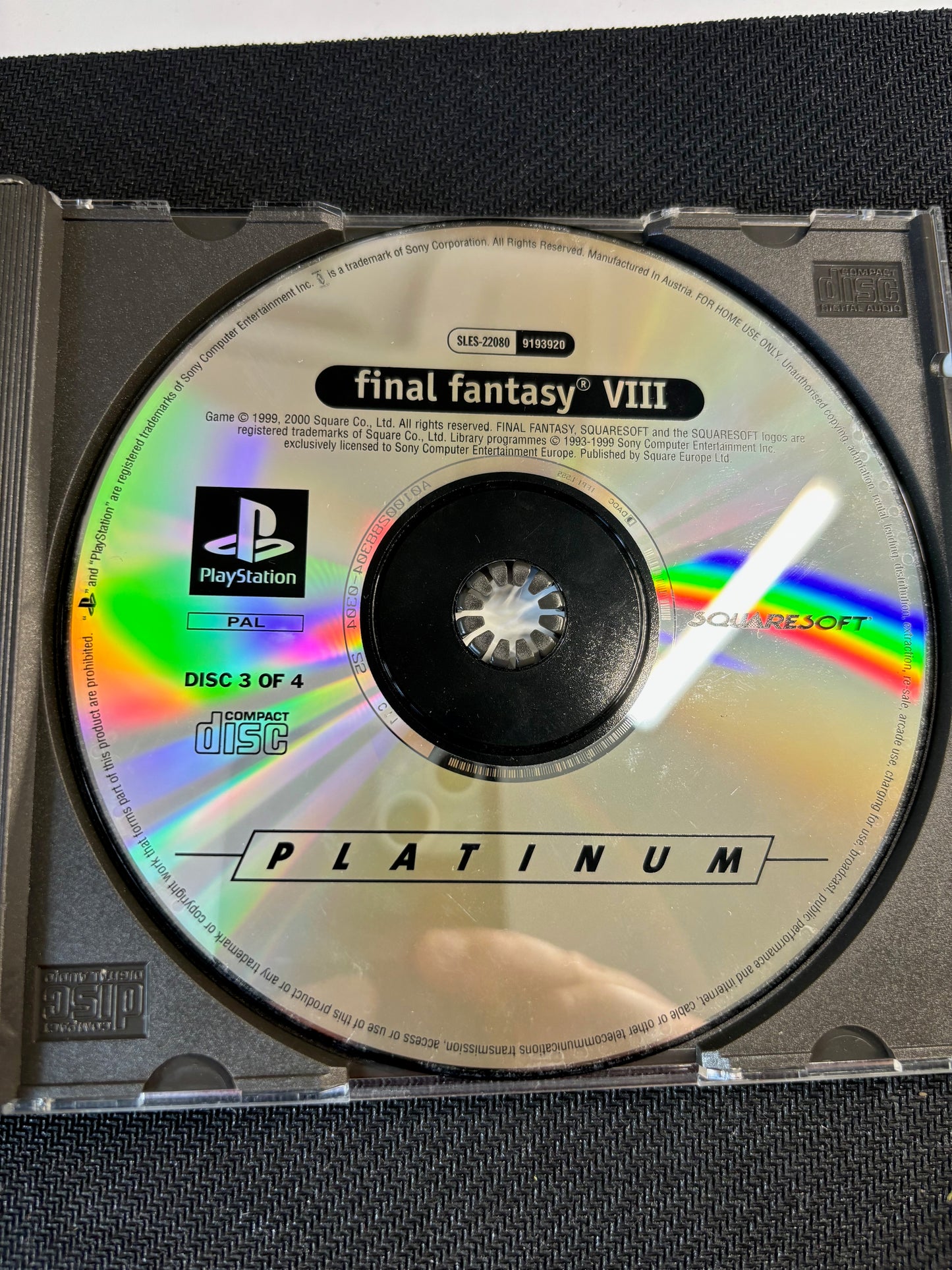 Final Fantasy VIII PS1 English With Manual