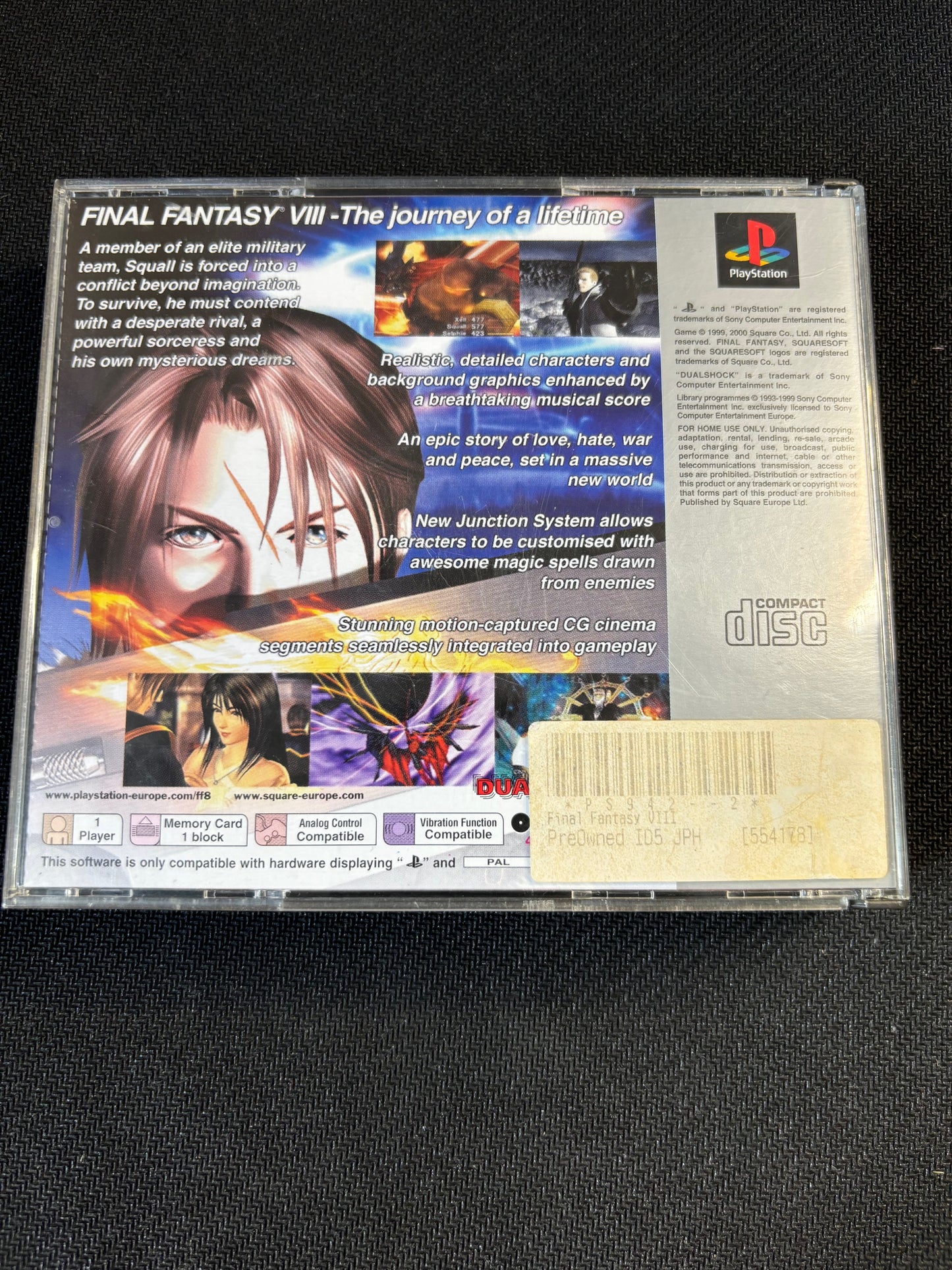 Final Fantasy VIII PS1 English With Manual