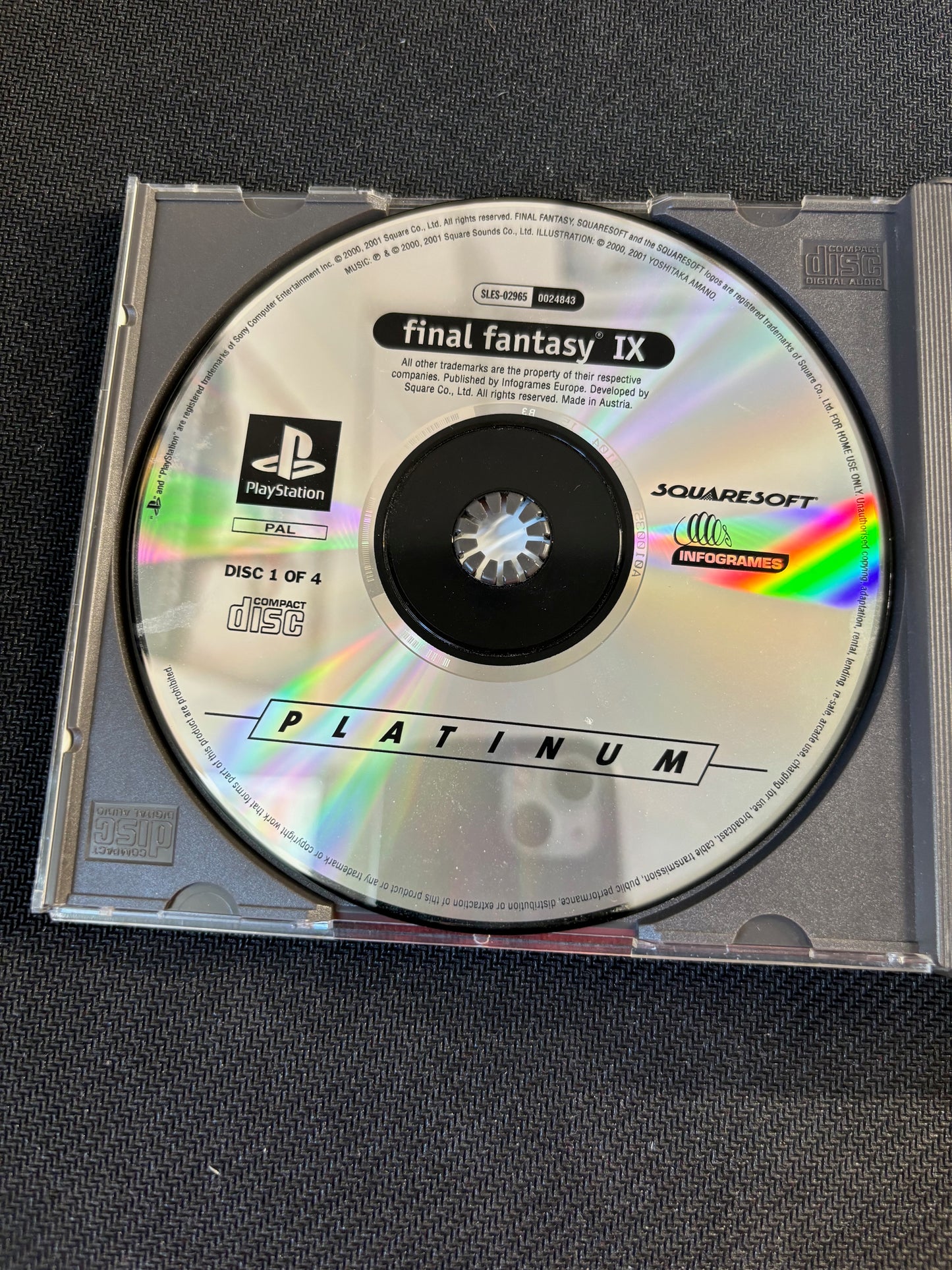 Final Fantasy IX PS1 English No Manual