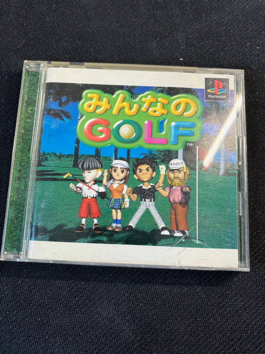 MINNA NO GOLF PS1 Game Japanese