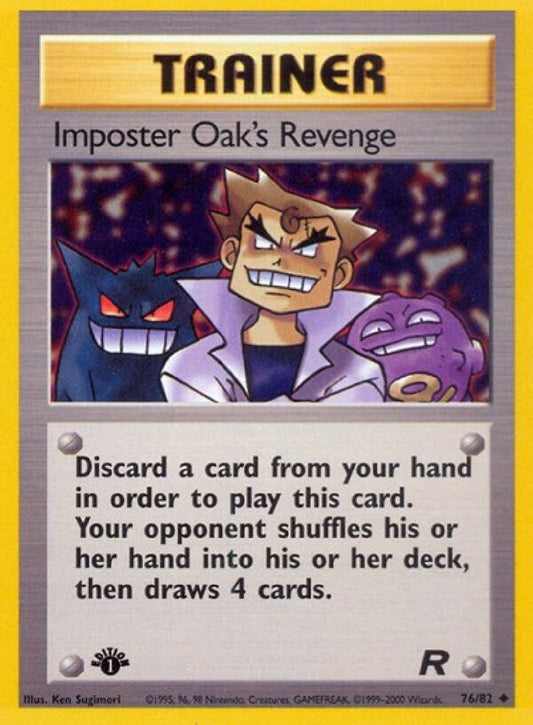 Imposter Oak's Revenge 1st Edition 76/82 Team Rocket