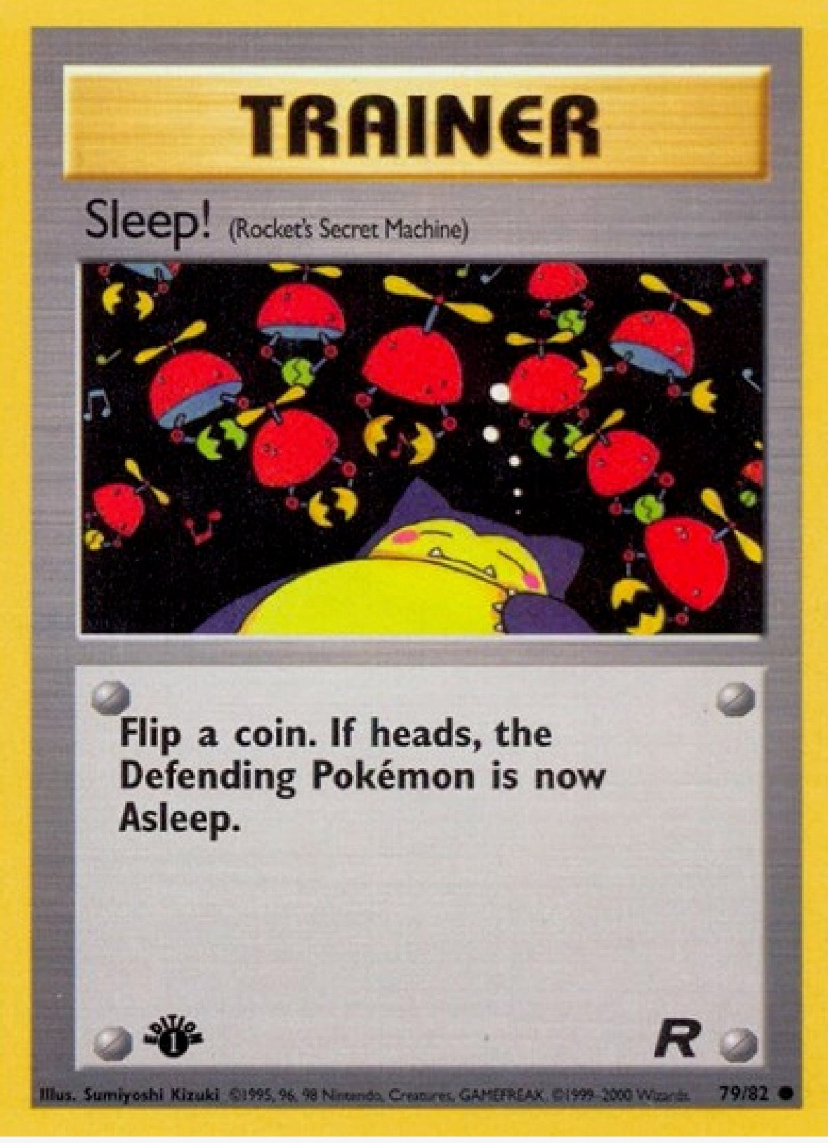 Sleep! 1st Edition 79/82 Team Rocket