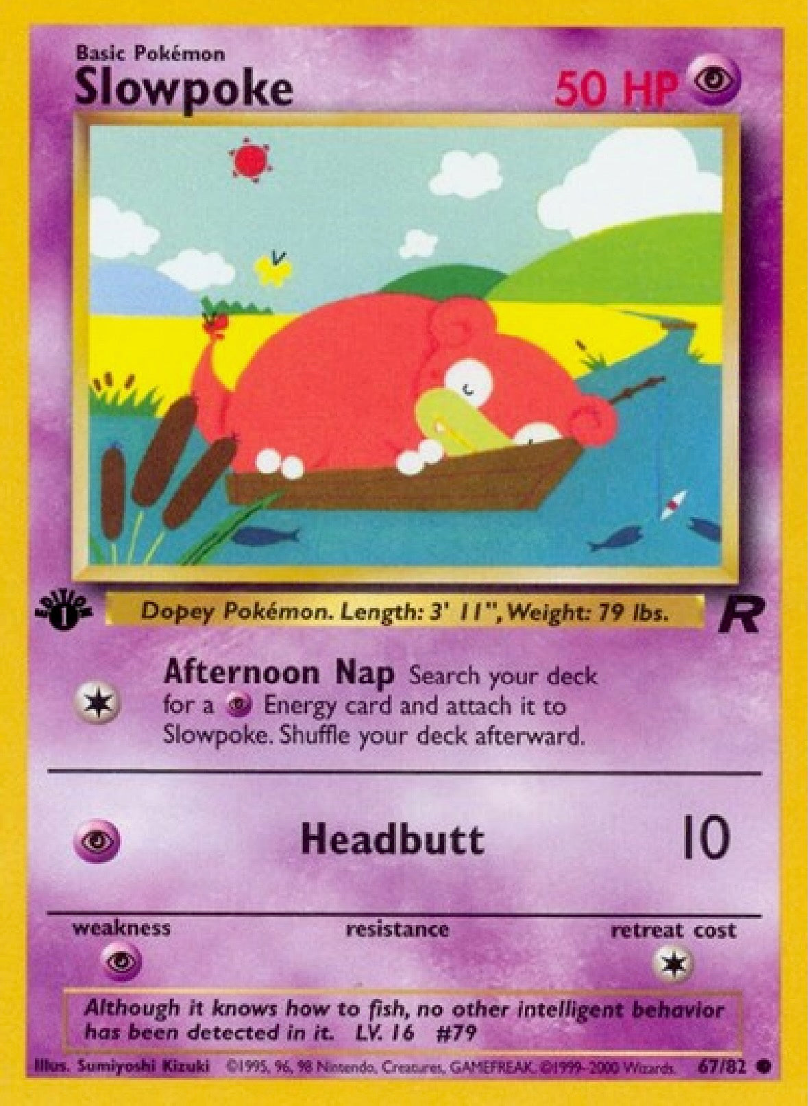 Slowpoke 1st Edition 67/82 Team Rocket