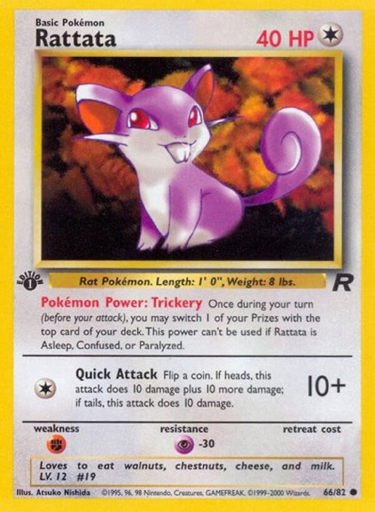 Rattata 1st Edition 66/82 Team Rocket