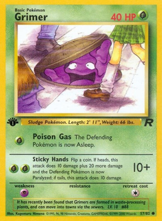 Grimer 1st Edition 57/82 Team Rocket