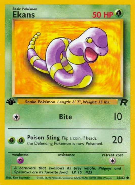 Ekans 1st Edition 56/82 Team Rocket