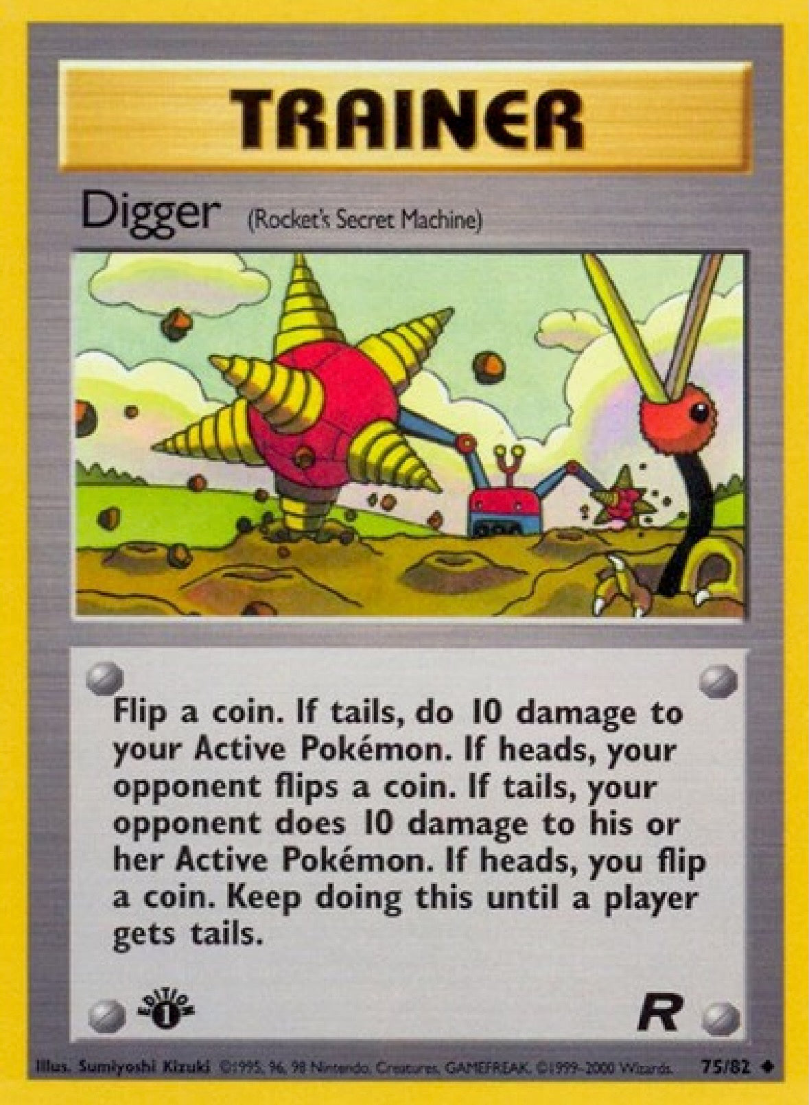 Digger 1st Edition 75/82 Team Rocket