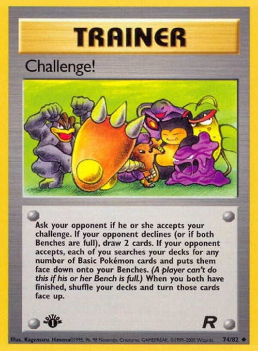 Challenge! 1st Edition 74/82 Team Rocket