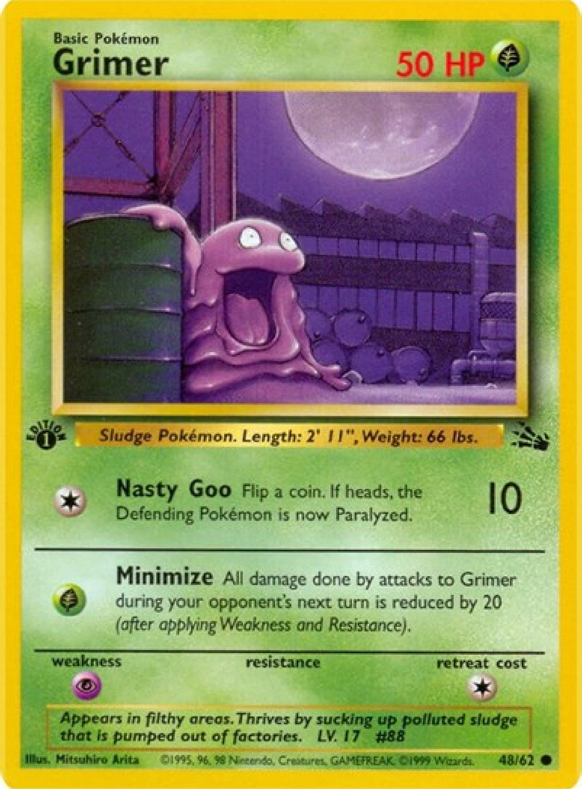 Grimer 1st Edition 48/62 Fossil