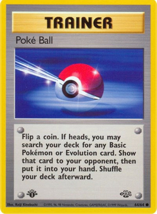 Poke Ball 1st Edition 64/64 Jungle