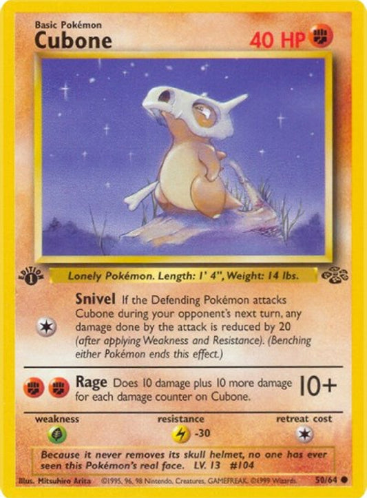 Cubone 1st Edition 50/64 Jungle