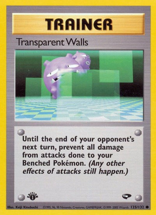 Transparent Walls 1st Edition 125/132 Gym Challenge