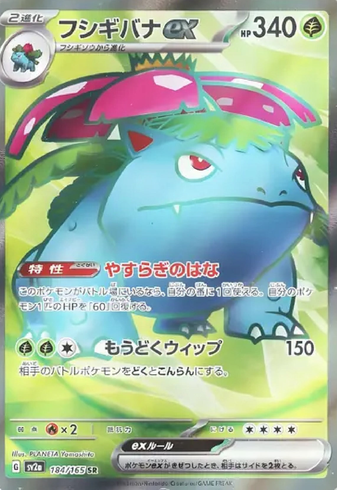 Venusaur Ex 184/165 SR Pokemon Japanese Scarlet & Violet 151