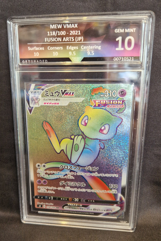 MEW VMAX 118/100 (JPN) GET GRADED 10 PRISTINE