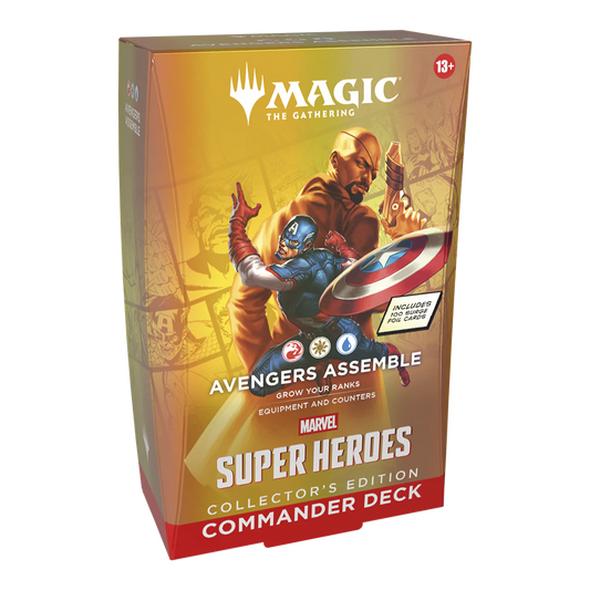 MAGIC THE GATHERING MARVEL SUPERHEROES AVENGERS ASSEMBLE COLLECTORS EDITION COMMANDER DECK
