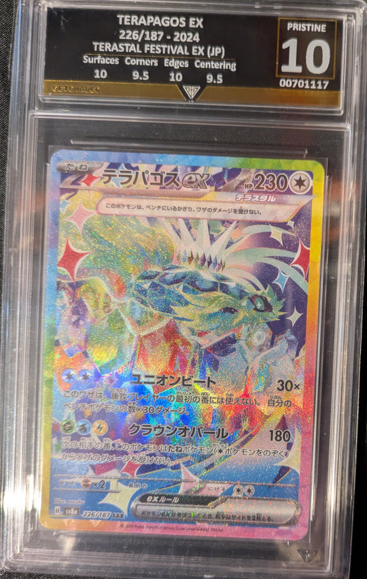 TERAPAGOS EX 226/187 2024 TERASTAL FESTIVAL EX (JP) GET GRADED 10 PRISTINE
