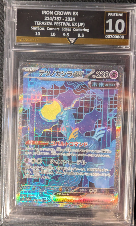 IRON CROWN EX 214/187 2024 TERASTAL FESTIVAL EX (JP) GET GRADED 10 PRISTINE