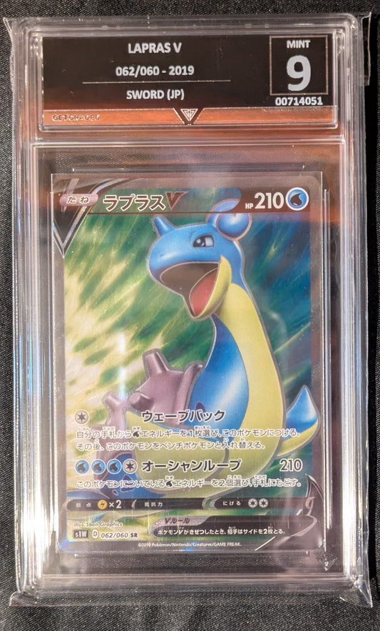LAPRAS V 052/060 2019 SWORD (JP) GET GRADED 9 MINT