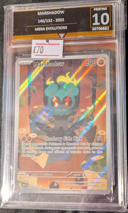 MARSHADOW 146/132 GET GRADED 10 PRISTINE