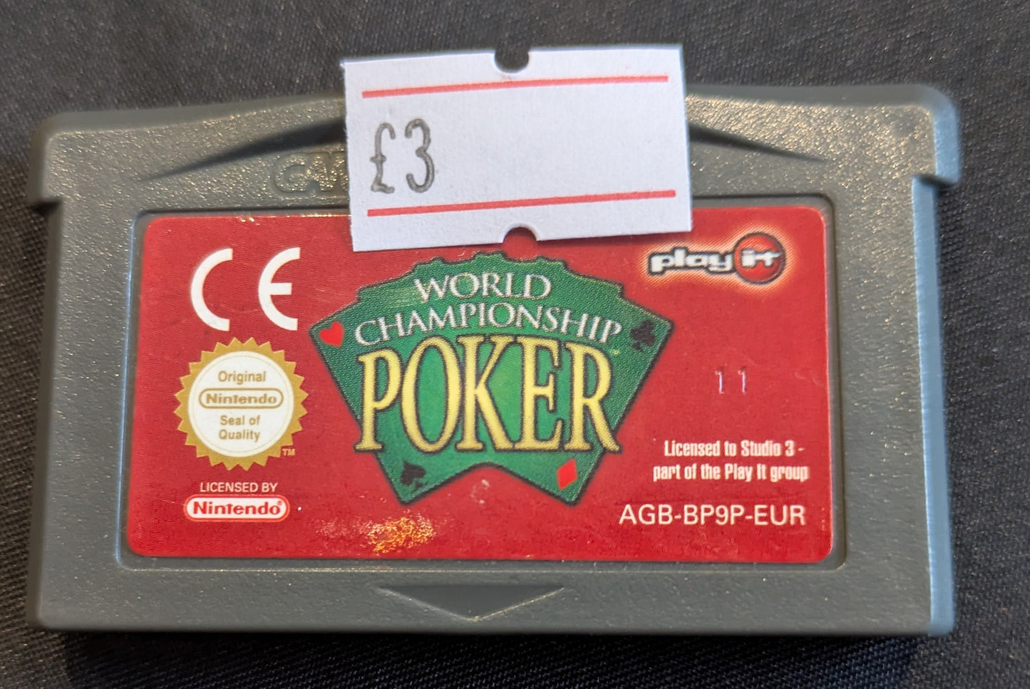 GAMEBOY ADVANCE GAME - WORLD CHAMPIONSHIP POKER
