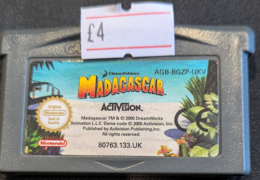GAMEBOY ADVANCE GAME - MADAGASCAR