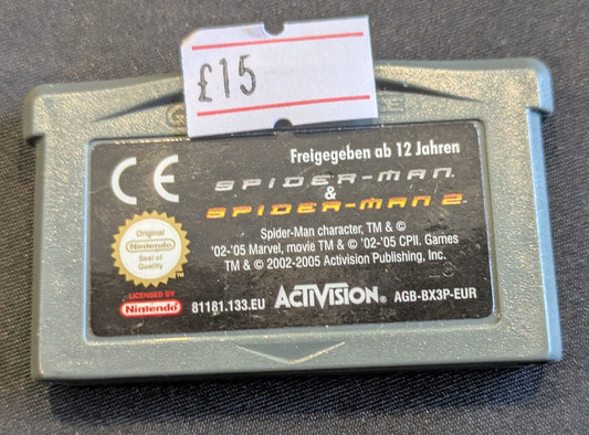 GAMEBOY ADVANCE GAME - SPIDER-MAN & SPIDER-MAN 2