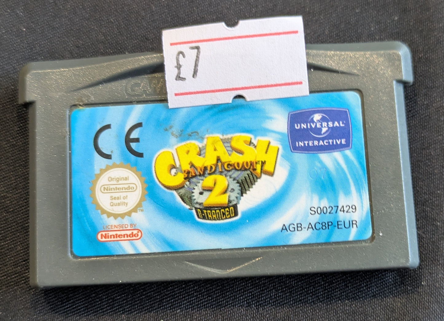 GAMEBOY ADVANCE GAME - CRASH BANDICOOT 2 N-TRANCED