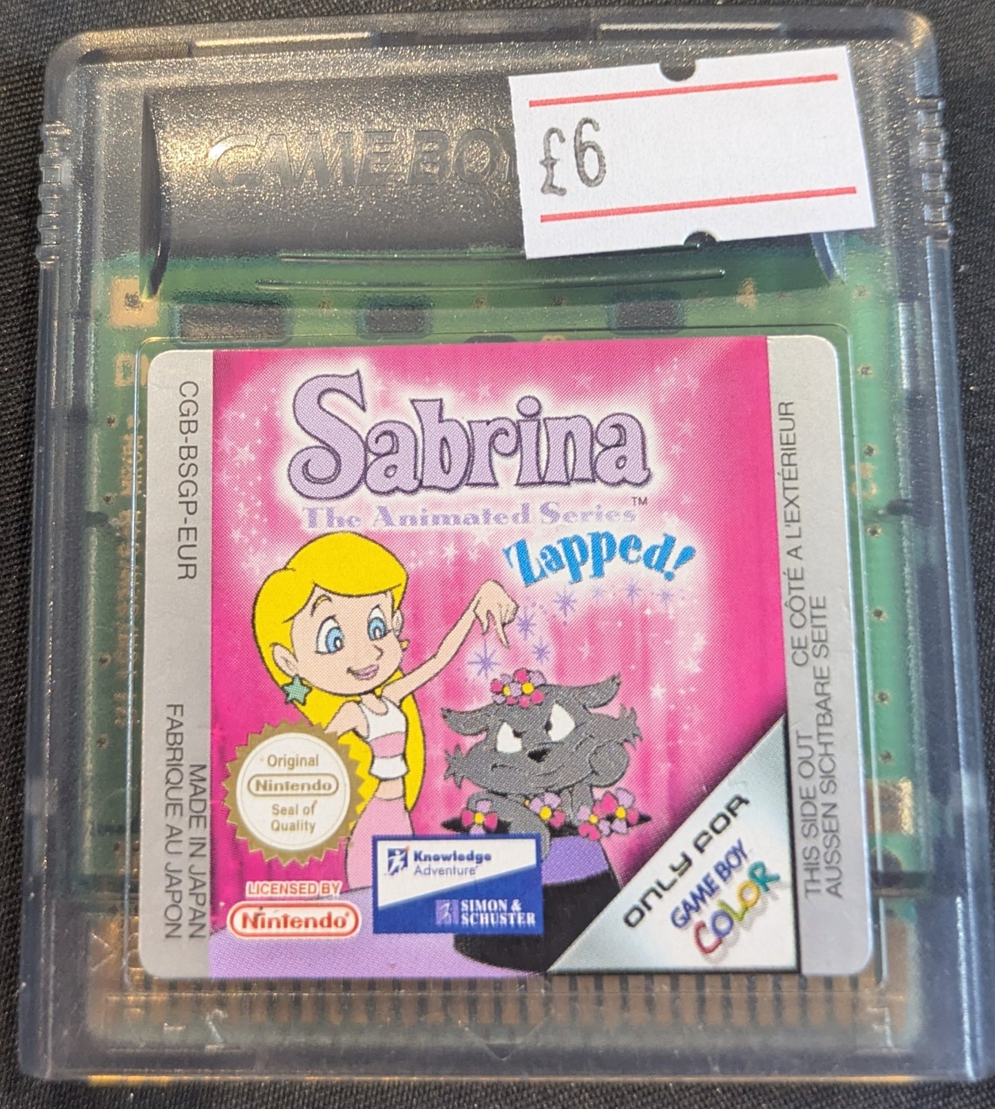GAMEBOY COLOR GAME - SABRINA THE ANIMATED SERIES - ZAPPED!