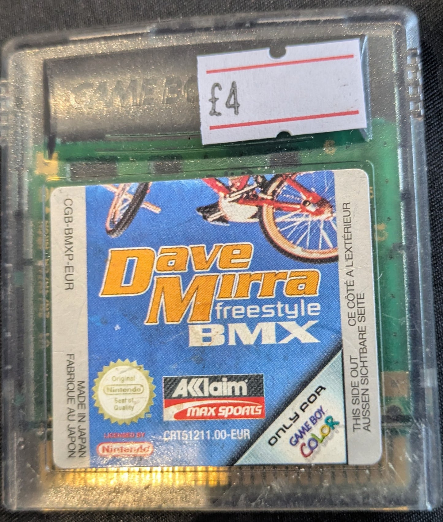 GAMEBOY COLOR GAME - DAVE MIRRA FREESTYLE BMX