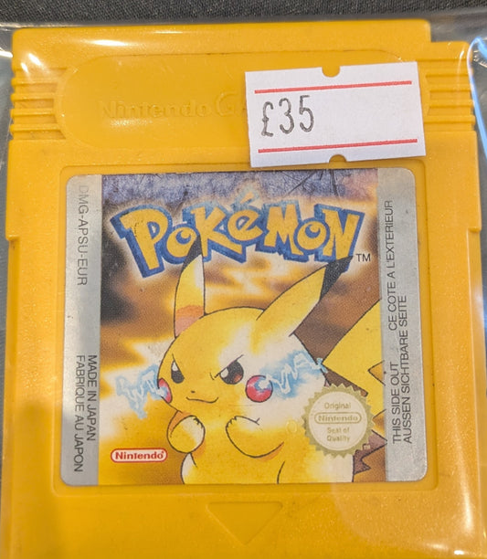 GAMEBOY GAME - POKEMON YELLOW VERSION