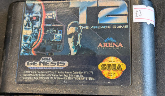 SEGA GENESIS GAME - T2 THE ARCADE GAME