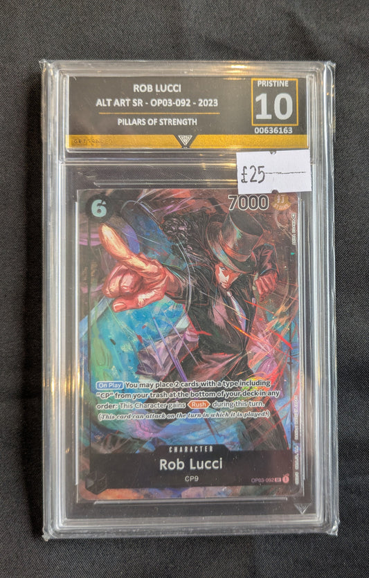 ONE PIECE ROB LUCCI OP-03 GET GRADED 10