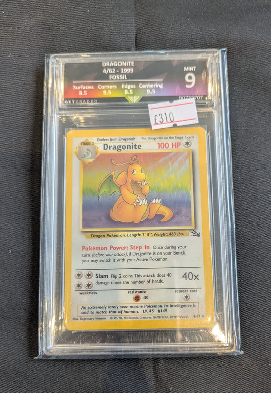 DRAGONITE 004/062 GET GRADED 9