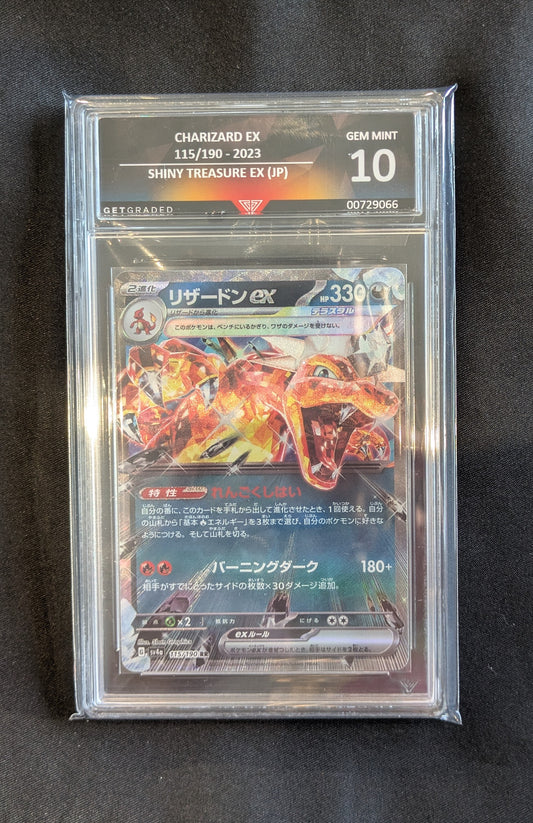 CHARIZARD EX 115/190 GET GRADED 10