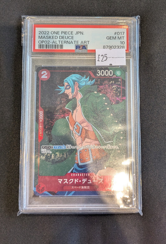 ONE PIECE MASKED DEUCE PSA 10