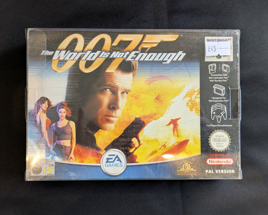 NINTENDO 64 GAME 007 THE WORLD IS NOT ENOUGH STILL BOXED